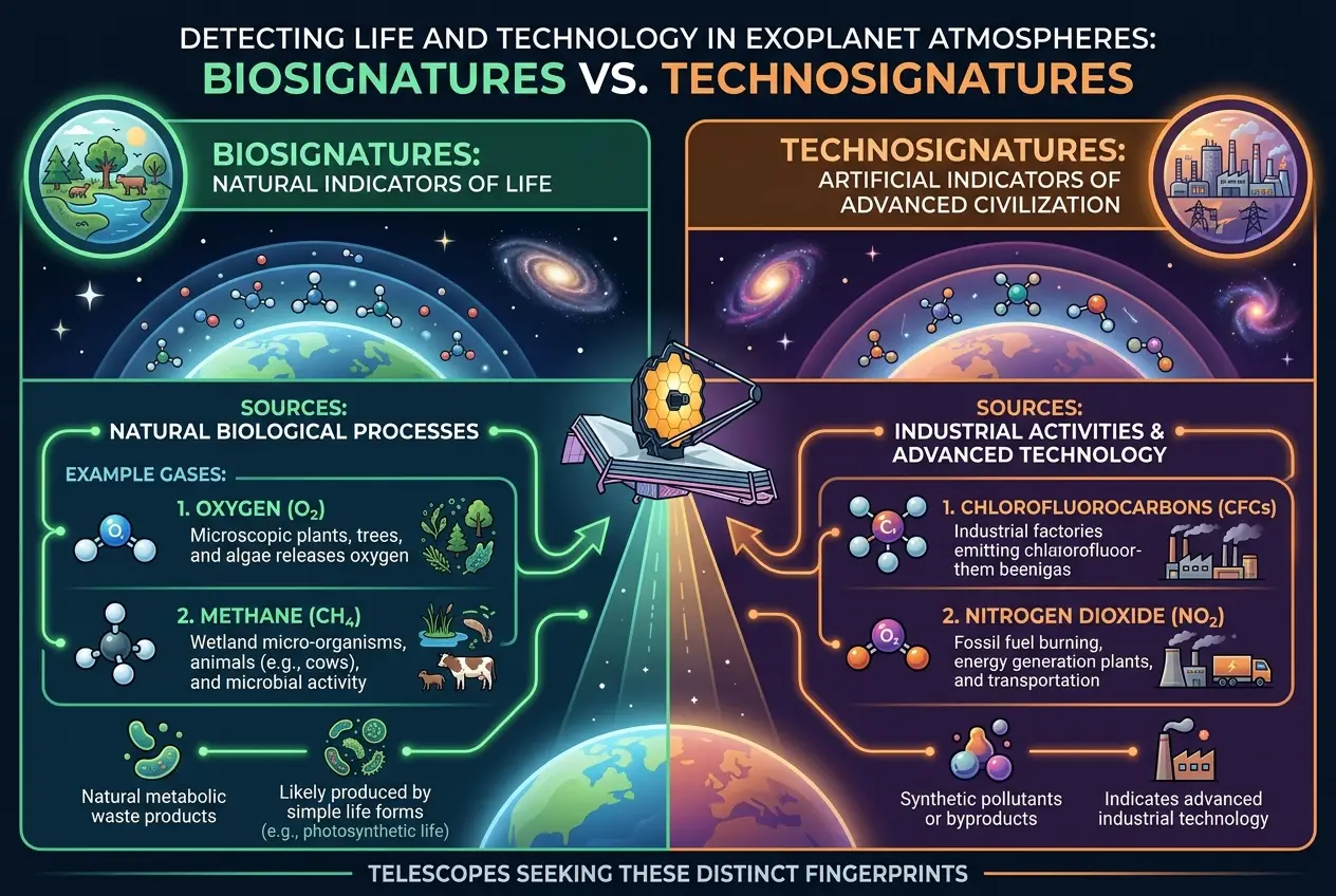 Visual explanation of Alien Smog: Do Exoplanets Show Tech Signs?