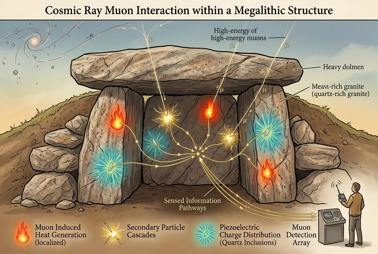 Visual explanation of Megalithic Tech: Did Ancients Sense Cosmic Rays?