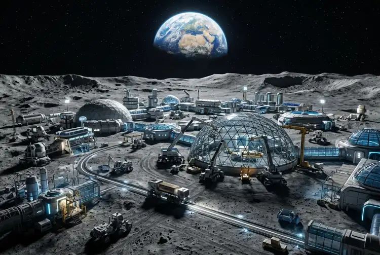 Could AI Build Our First City on the Moon?