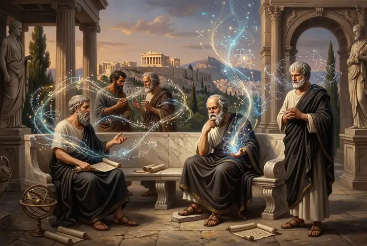 Ancient Atoms: Did Greek Thinkers Foresee Quantum?