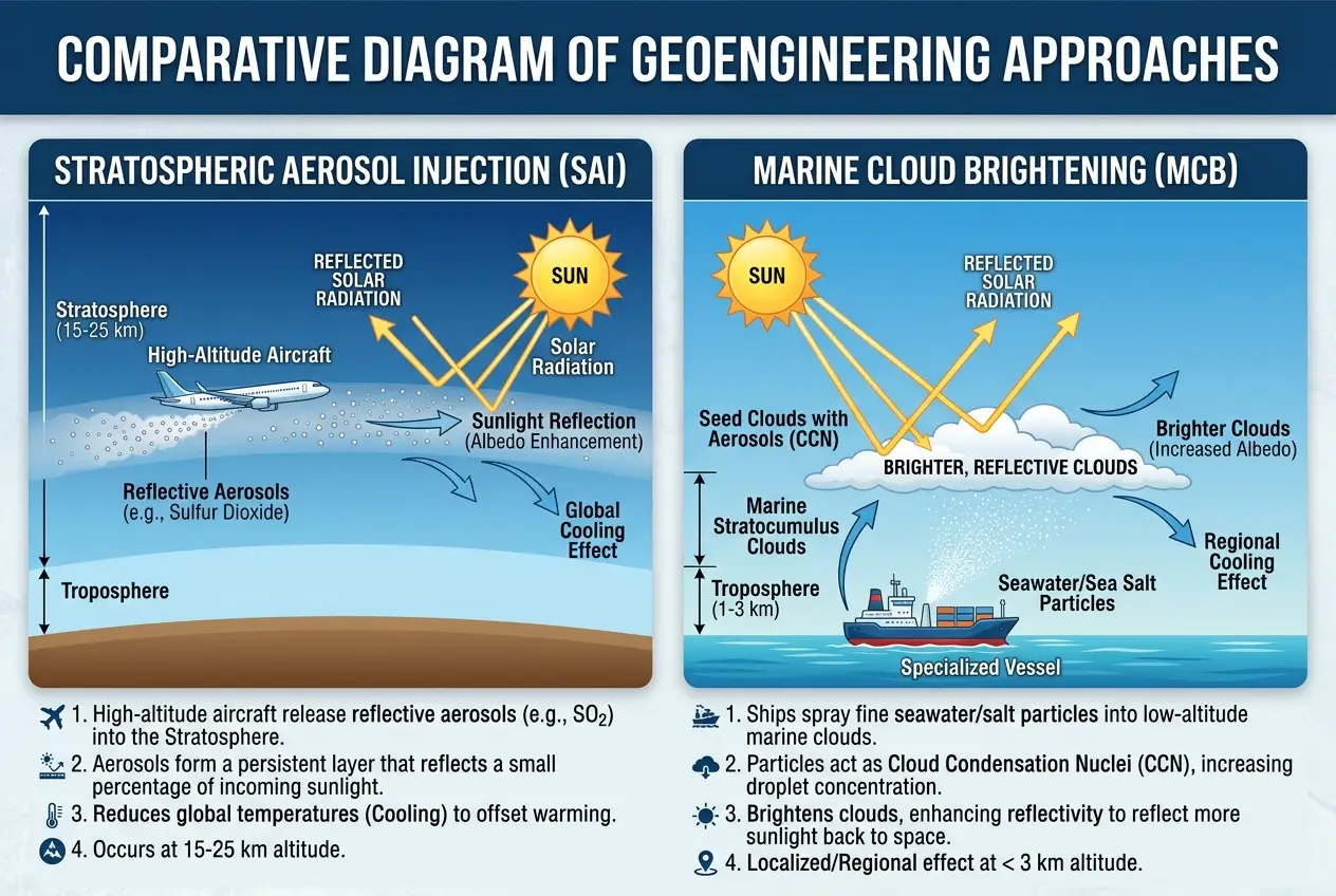 Visual explanation of Could Tech Control Weather? Engineering Earth's Atmosphere