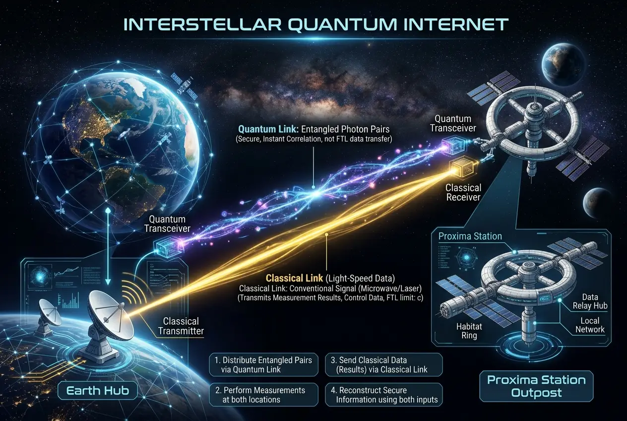 Visual explanation of Can Quantum Entanglement Power FTL Communication?
