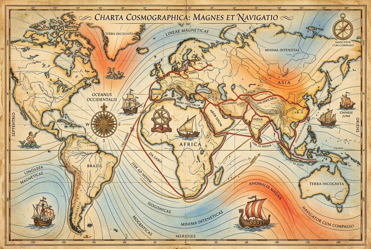 Visual explanation of Ancient GPS? Did Cultures Navigate Earth's Fields?