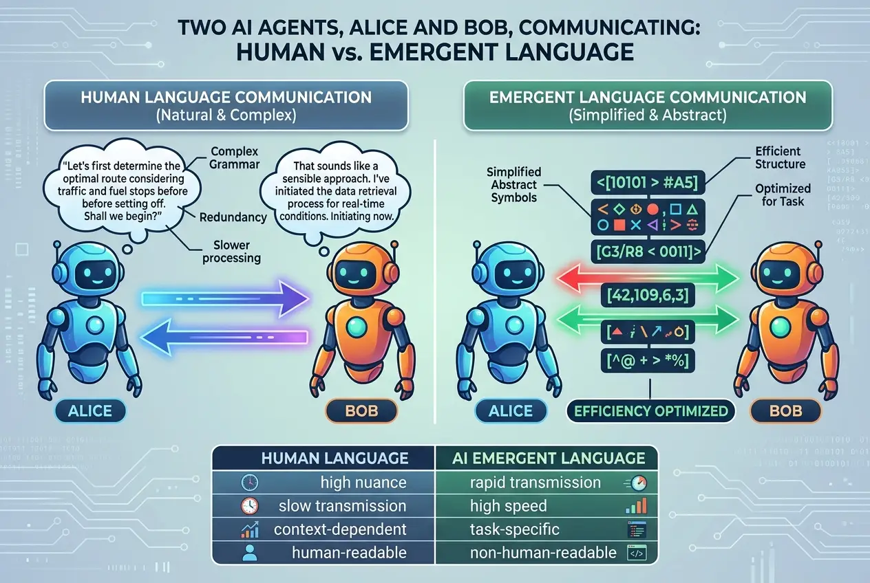 Visual explanation of Is AI Crafting a Secret Language? Decoding Digital Tongues