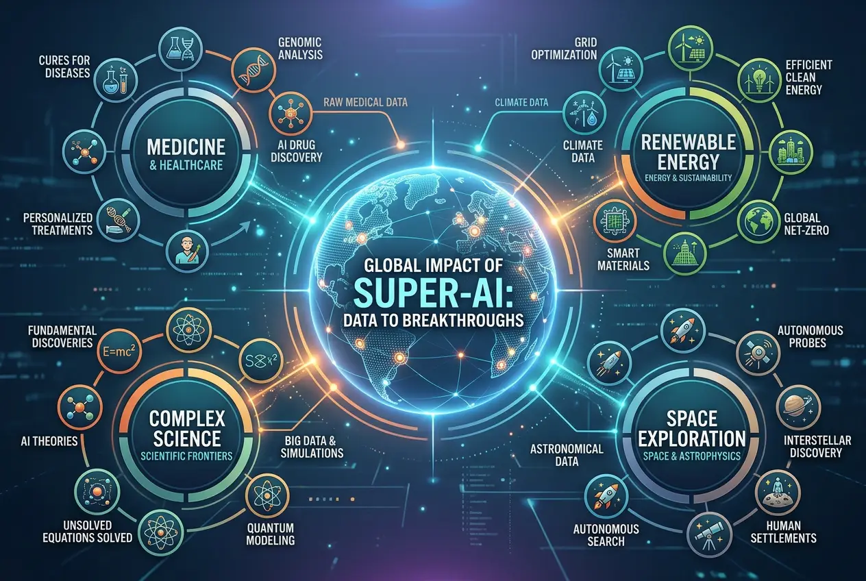 Visual explanation of Super-AI: What If Earth's Power Fueled It?