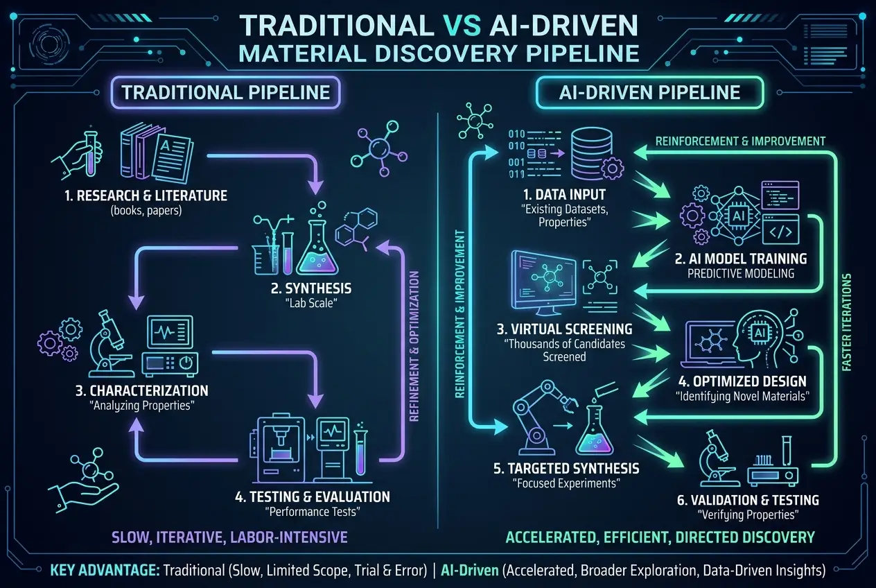 Visual explanation of Can AI Forge New Matter? Unpacking Digital Alchemists