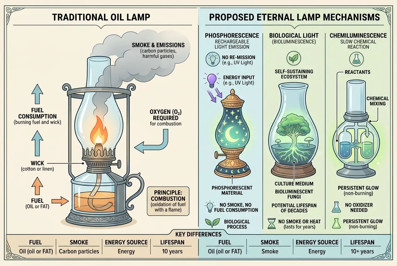 Visual explanation of Did Ancient Cultures Craft Immortal Lamps?