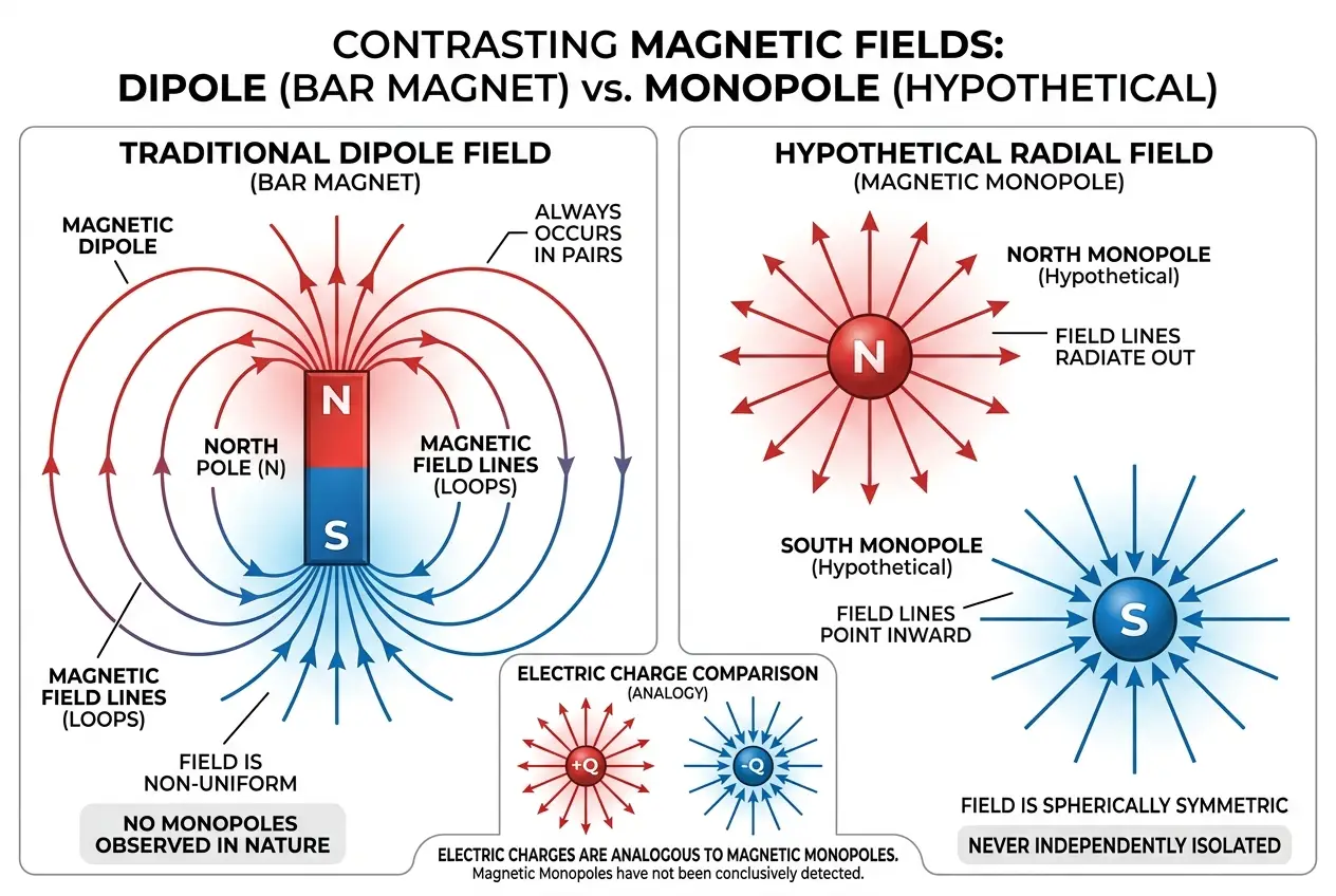 Visual explanation of Magnetic Monopoles: The Hunt for Isolated Poles