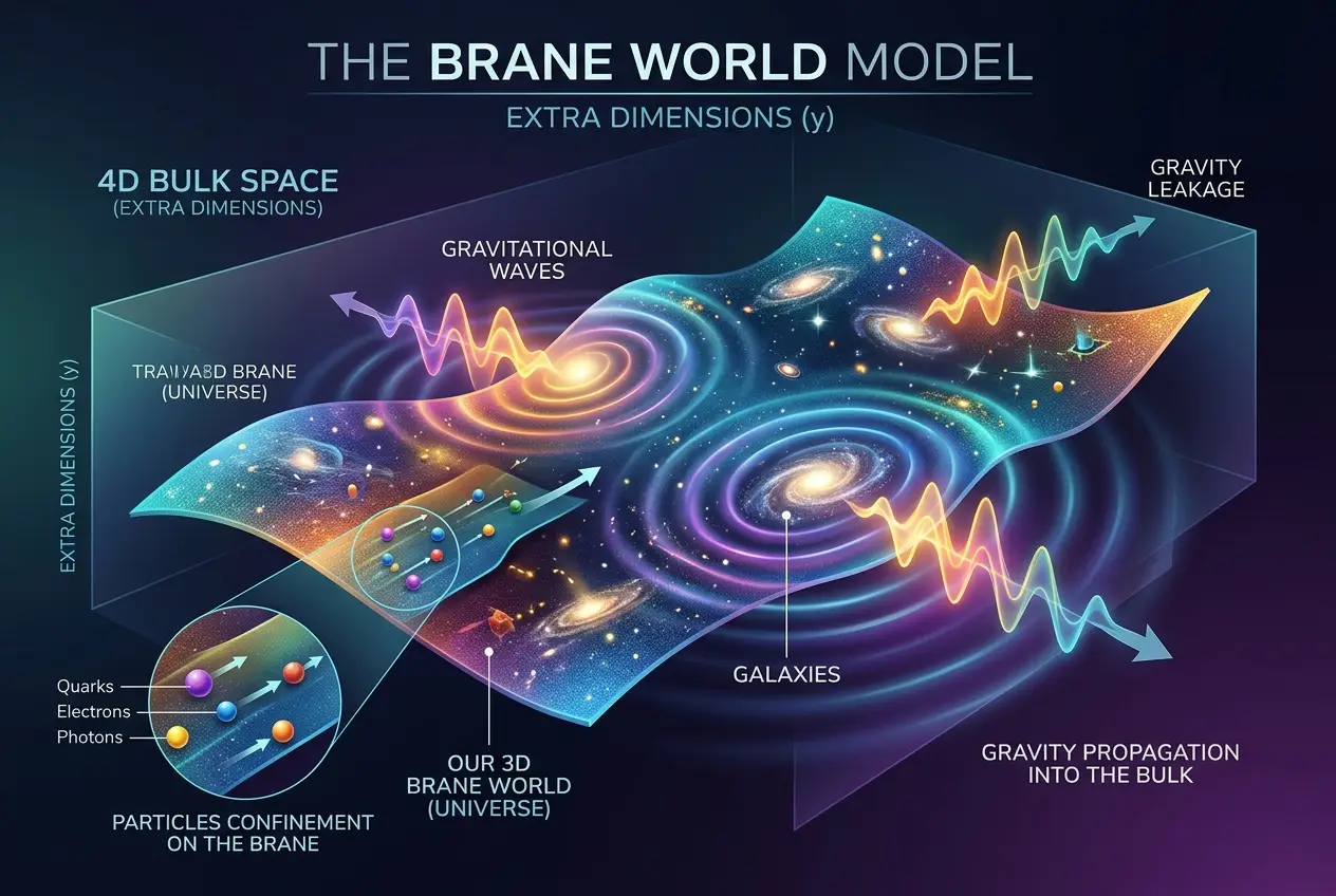 Visual explanation of Decoding Reality: Does the Universe Hide Extra Dimensions?