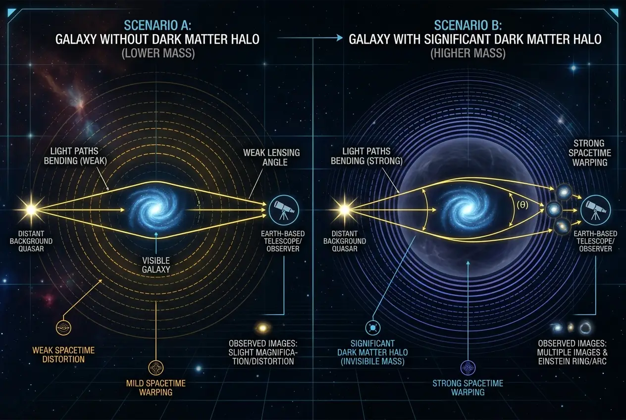 Visual explanation of Why Do Some Galaxies Lack Dark Matter?