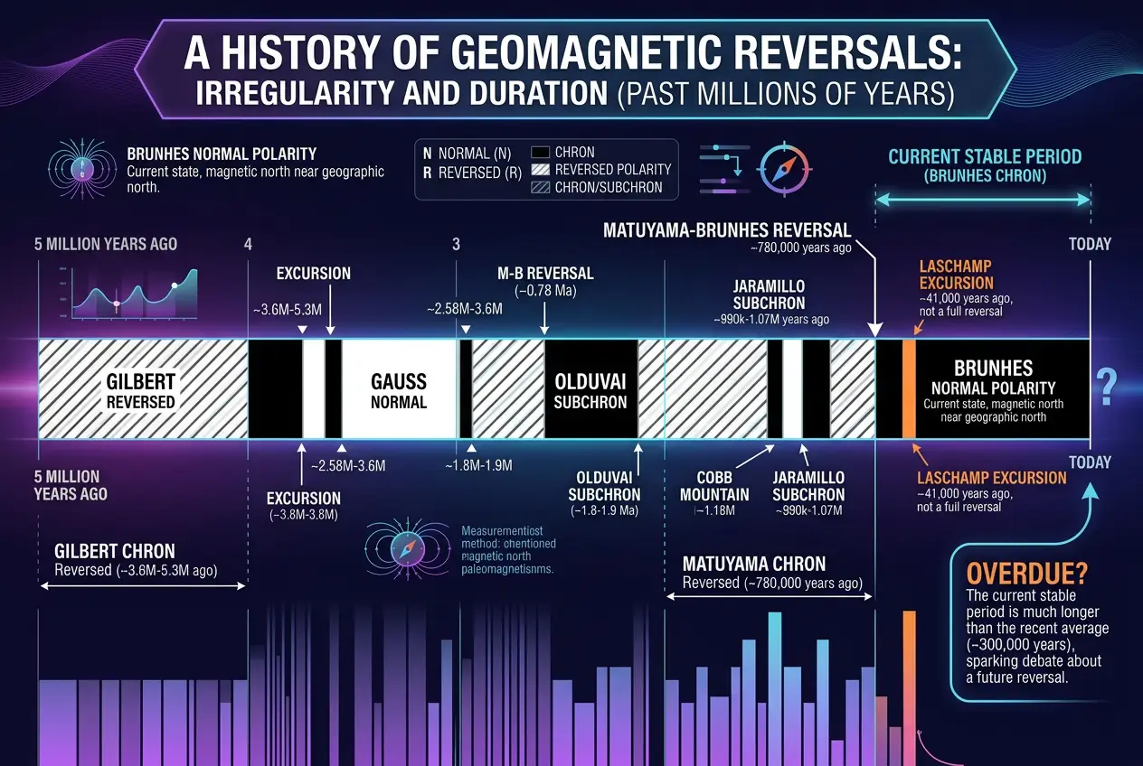 Visual explanation of Is Earth's Magnetic Field Flipping? Unpacking Geologic Reversals