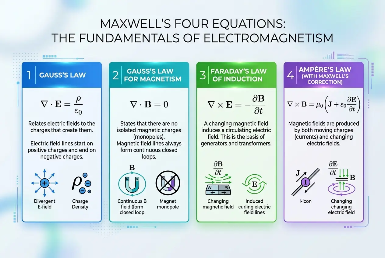 Visual explanation of James Clerk Maxwell: The Mind Who Unified Forces