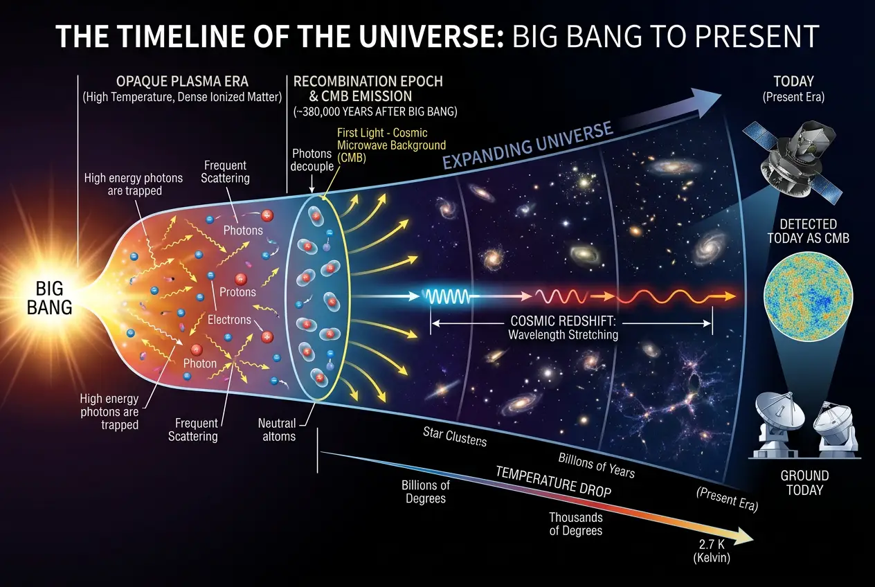 Visual explanation of Echoes from the Void: Is Deep Space a Giant Antenna?