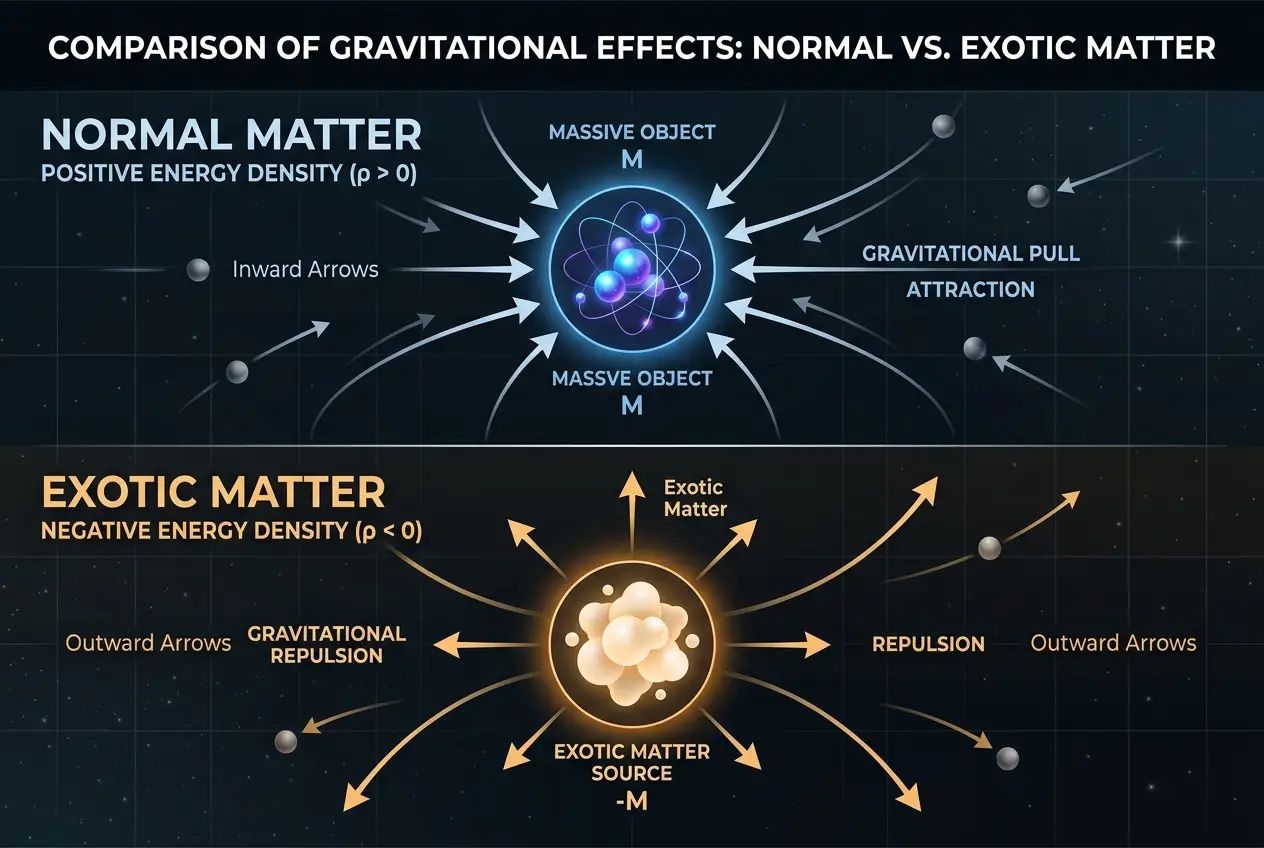 Visual explanation of Could Exotic Matter Power Faster-Than-Light Travel?