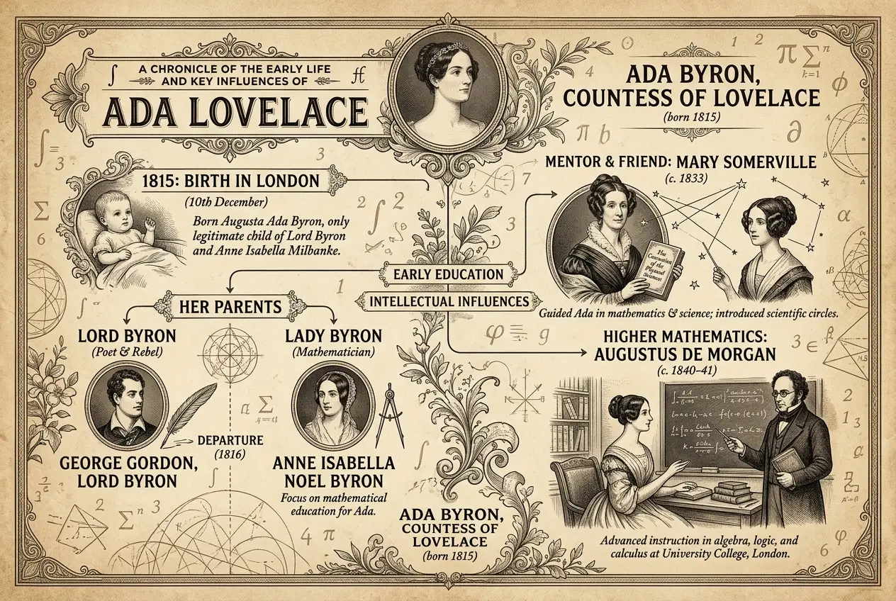 Visual explanation of Ada Lovelace: Did She Code Our Digital Future in 1843?