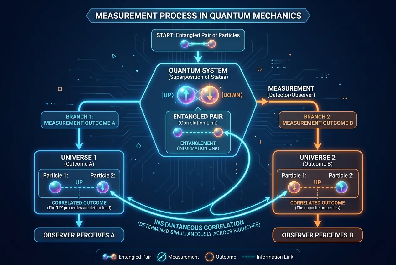 Visual explanation of Quantum Entanglement: A Bridge to Parallel Universes?