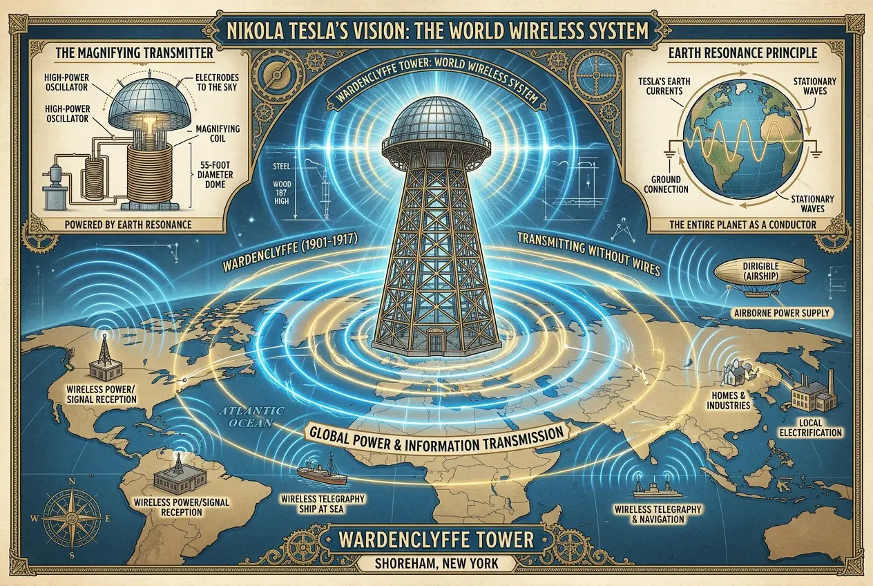 Visual explanation of Unseen Forces: Did Tesla Discover Free Energy?