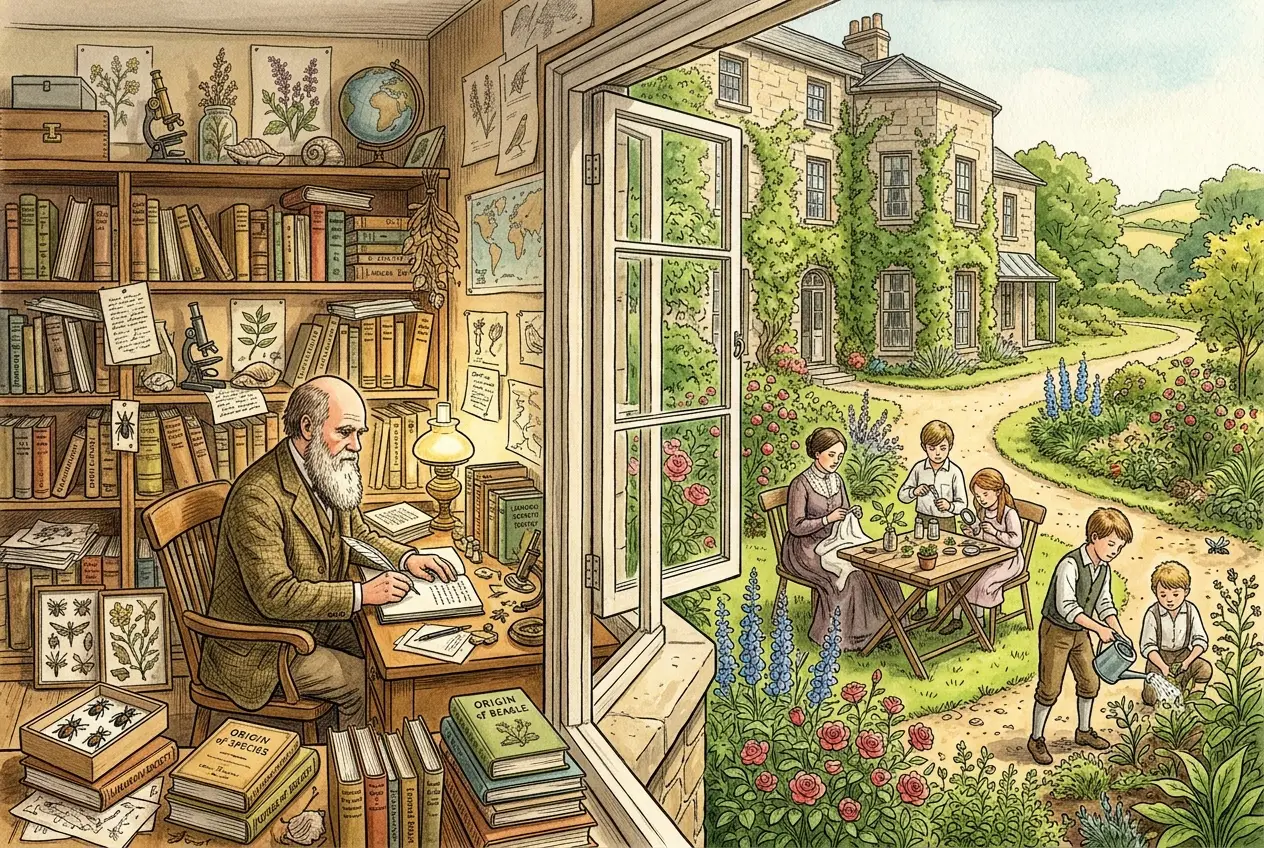 Visual explanation of Charles Darwin: The Reluctant Revolutionary Who Rewrote Life's Story
