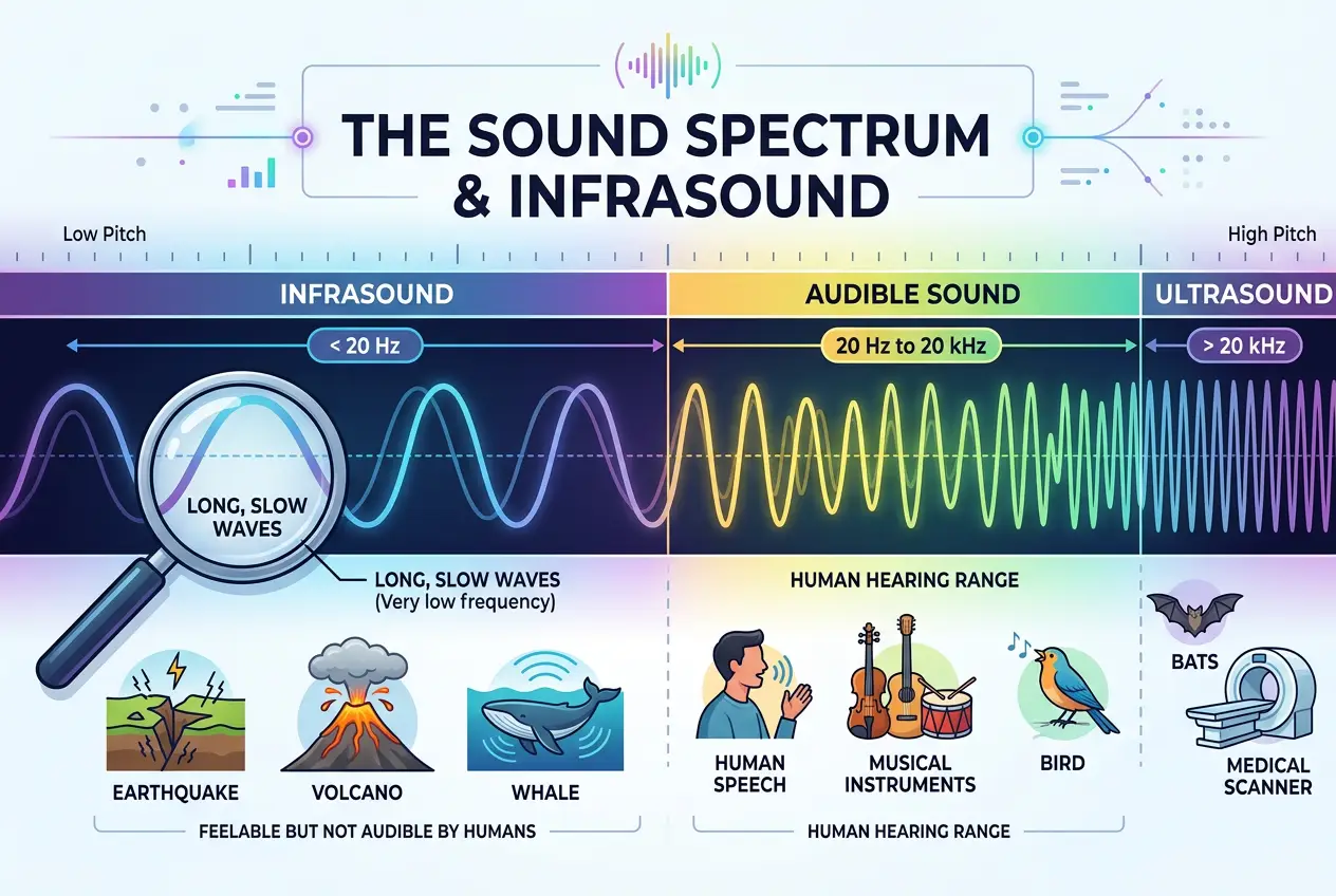 Visual explanation of Does Infrasound Affect Minds? Science of Ancient Whispers