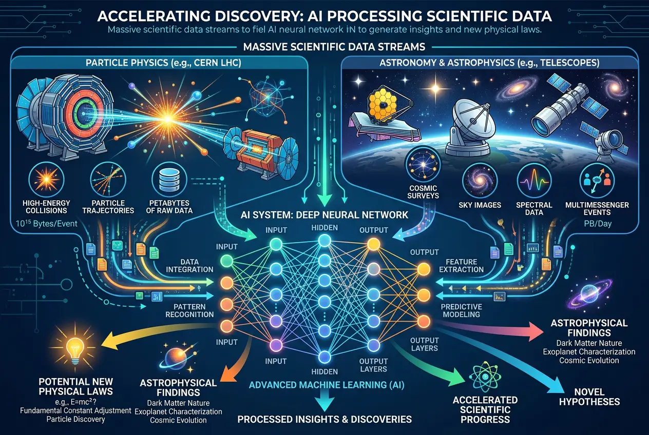 Visual explanation of Can AI Unlock The Universe's Hidden Code?