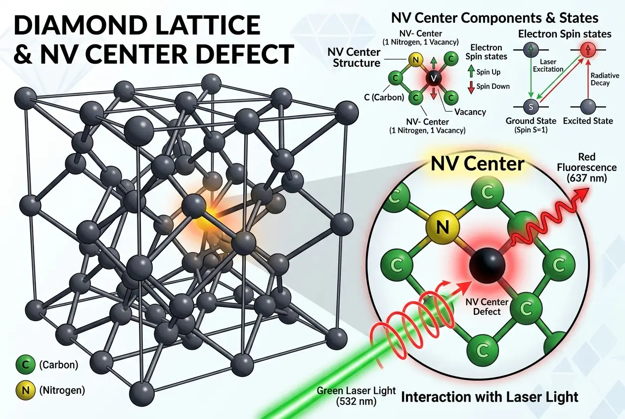 Visual explanation of Do Diamonds Hold Quantum Secrets? Unlocking Their Tech Potential
