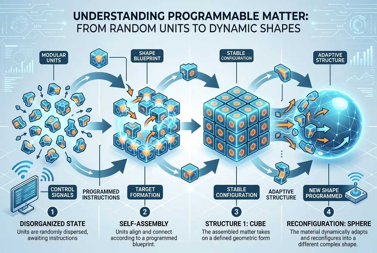 Visual explanation of Programmable Matter: Will Anything Be Solid in the Future?