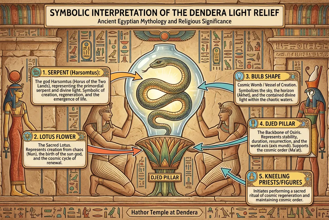 Visual explanation of Dendera Light: Did Egyptians Master Ancient Electric Tech?