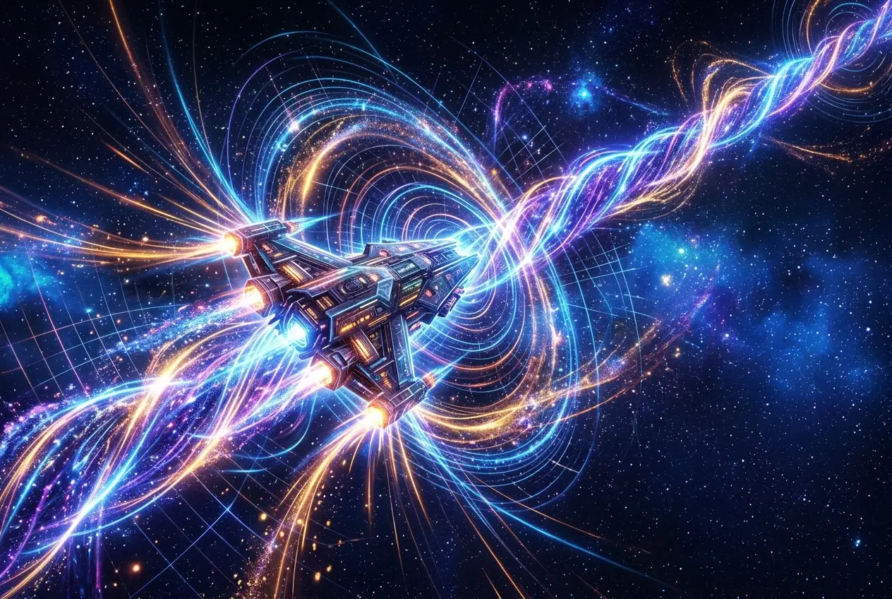 Visual explanation of Do Cosmic Strings Bend Reality for Future Tech?