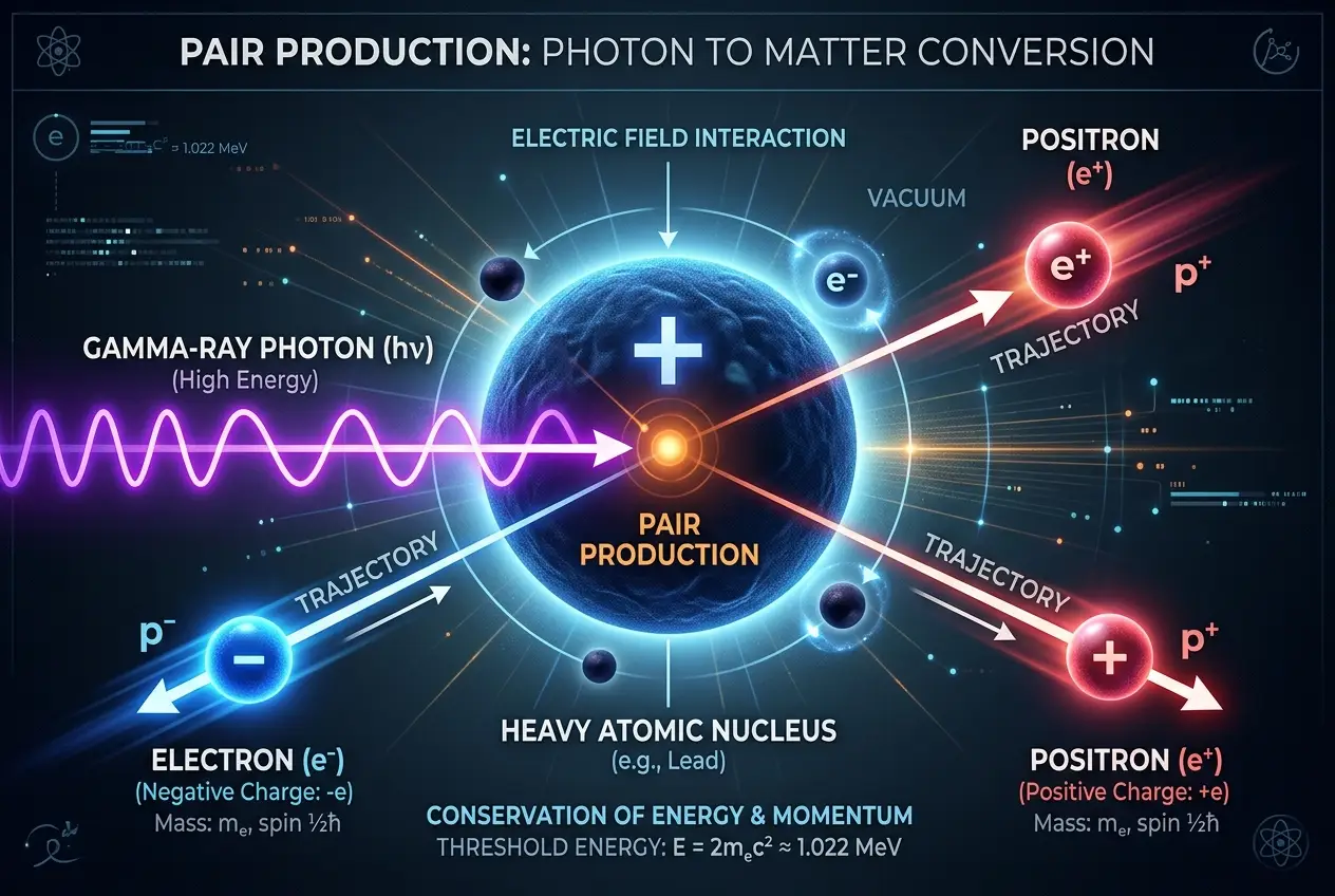 Visual explanation of Can Light Forge Matter In Deep Space?