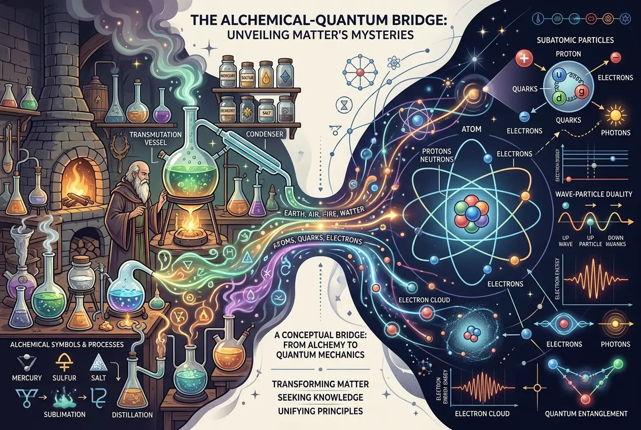 Visual explanation of Alchemists: Did They Unearth Quantum Secrets?