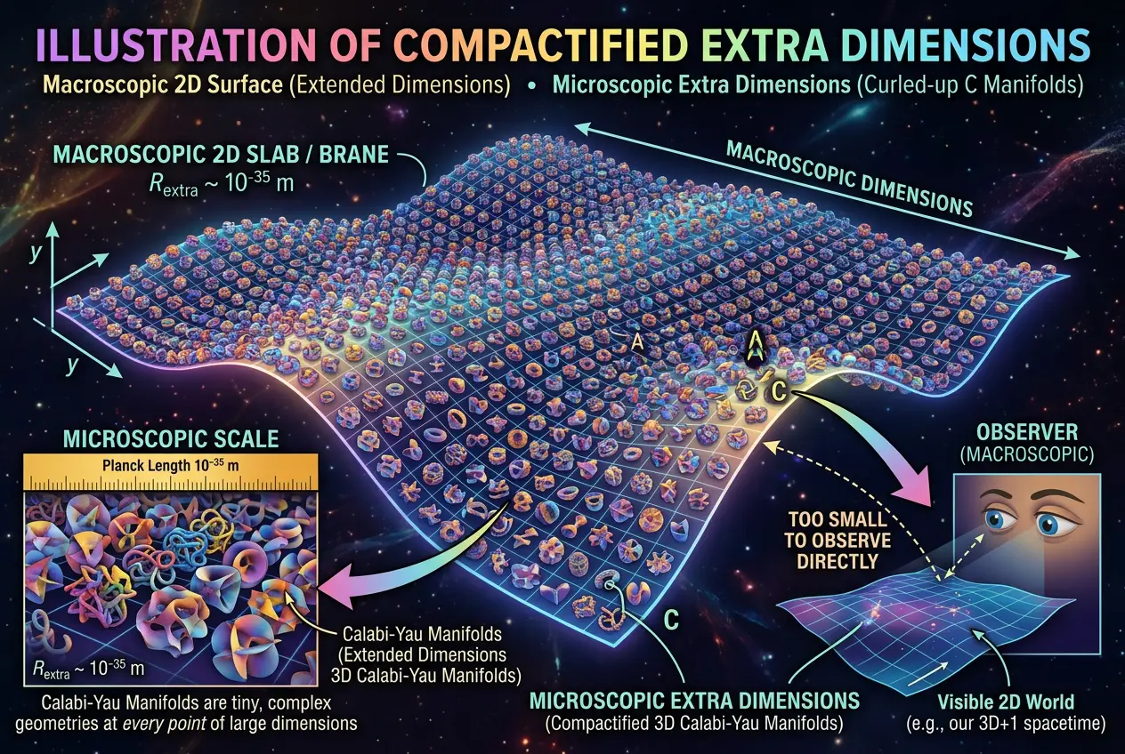 Visual explanation of Are Tiny Strings the Universe's Secret Code?