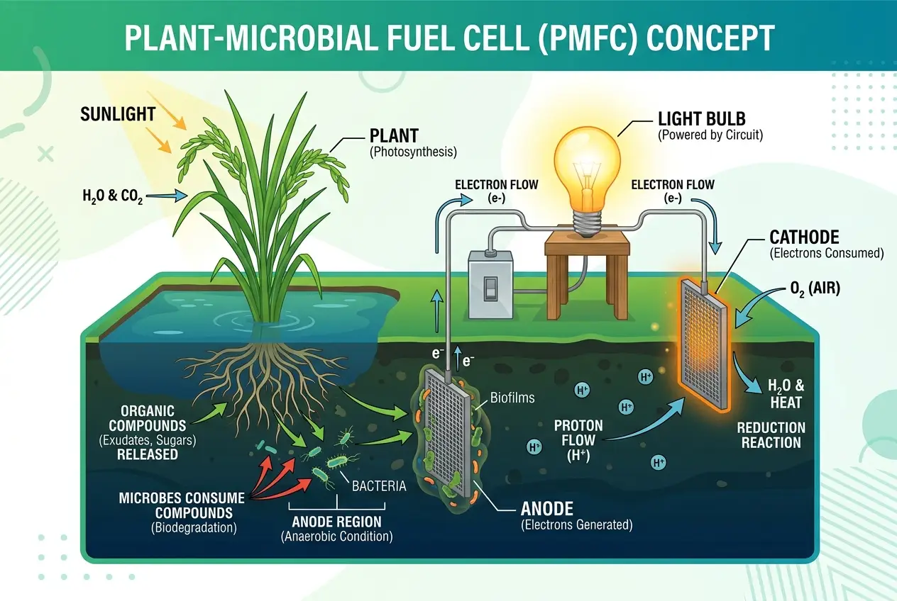 Visual explanation of Can Plants Power Our Future? Unearthing Bioelectricity