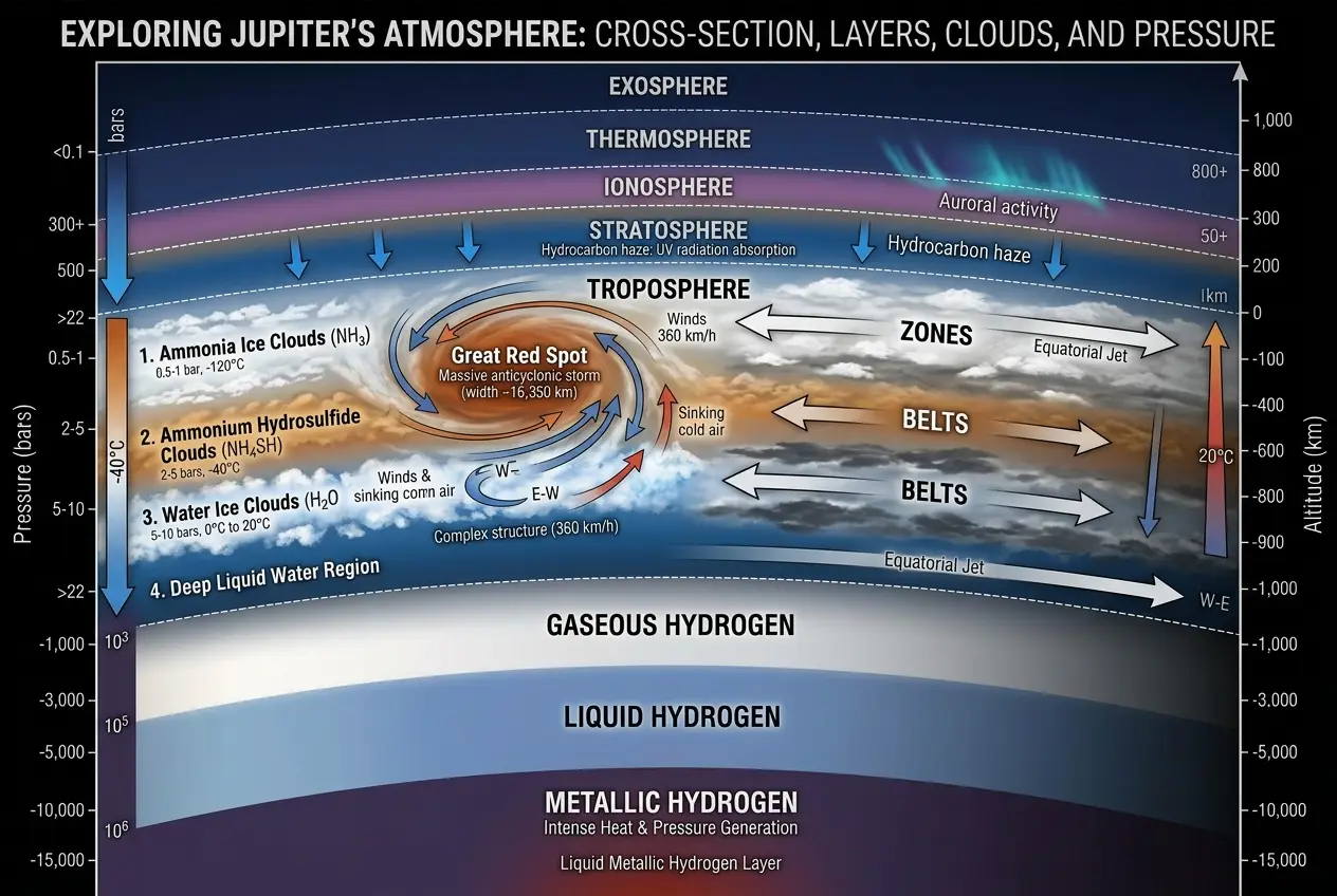 Visual explanation of Does Jupiter's Red Spot Hide Diamond Oceans?