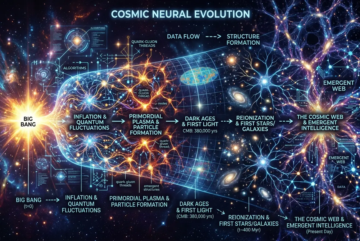 Visual explanation of Is the Universe a Cosmic Neural Network?