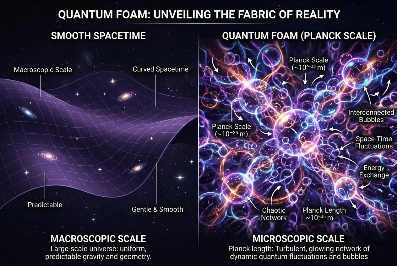 Visual explanation of Do Quantum Ripples Tear Spacetime?