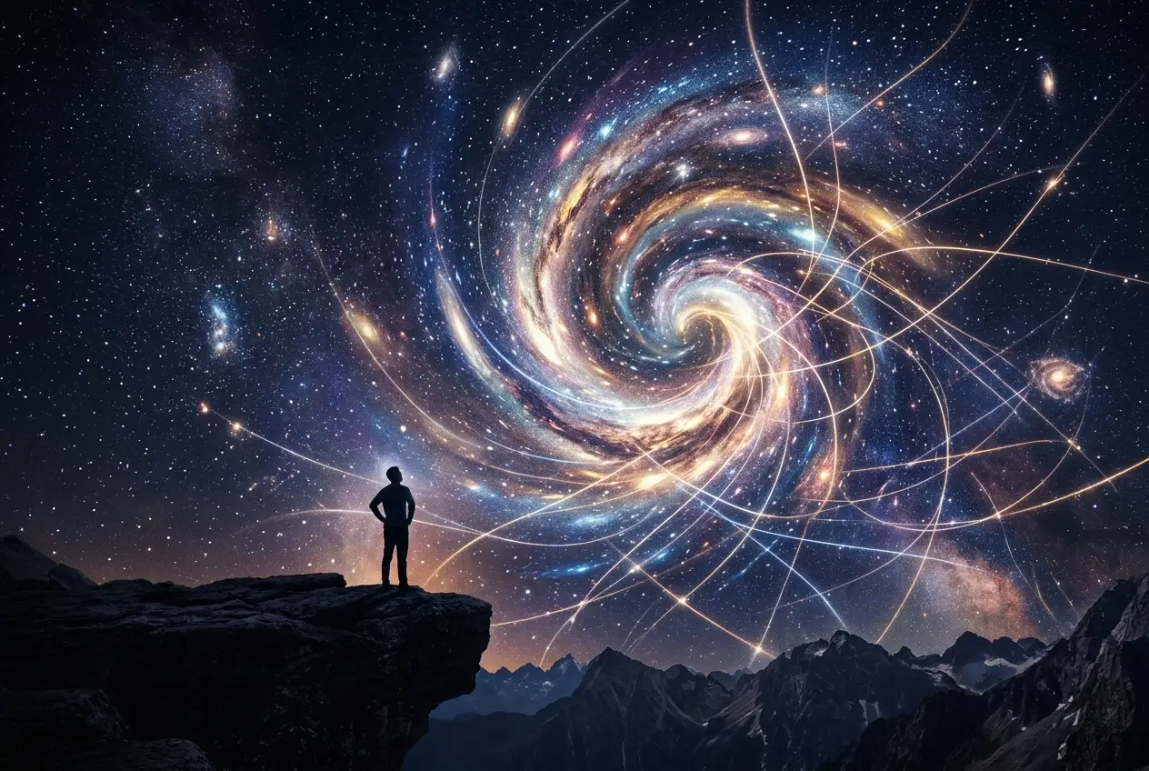 Visual explanation of Is Dark Energy Creating Cosmic Wormholes?