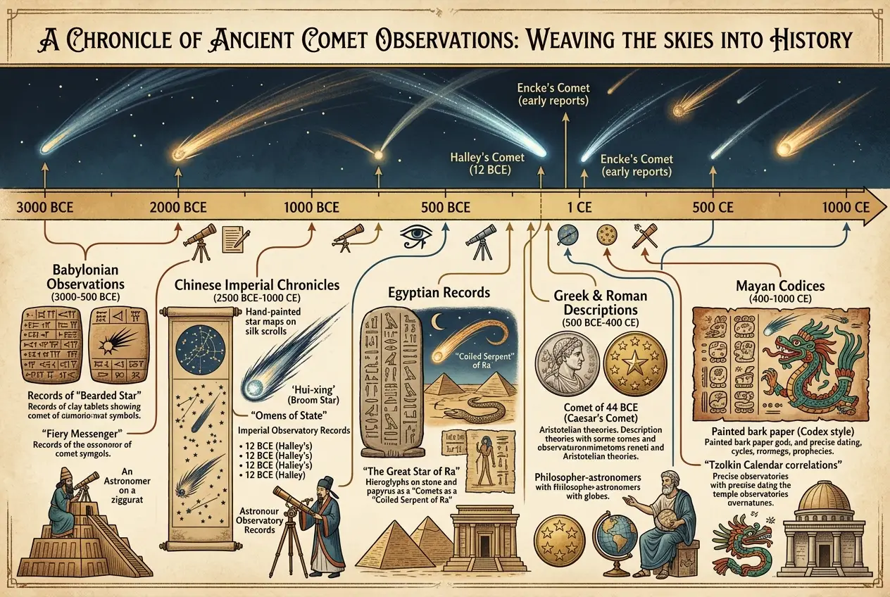 Visual explanation of Did Ancient Cultures Foresee Comet Impacts?