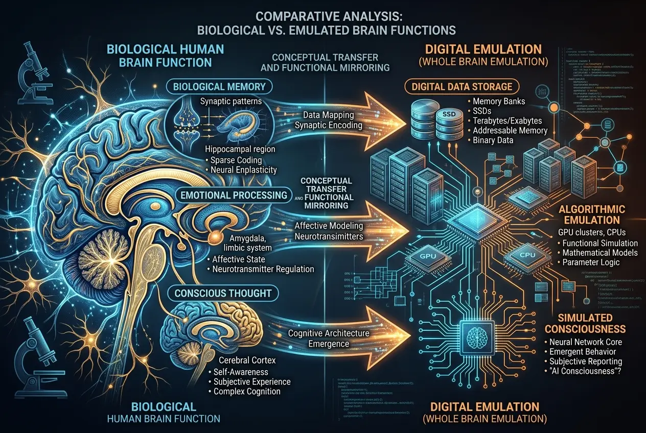 Visual explanation of Can Neuro-Dust Upload Our Minds? Digital Immortality