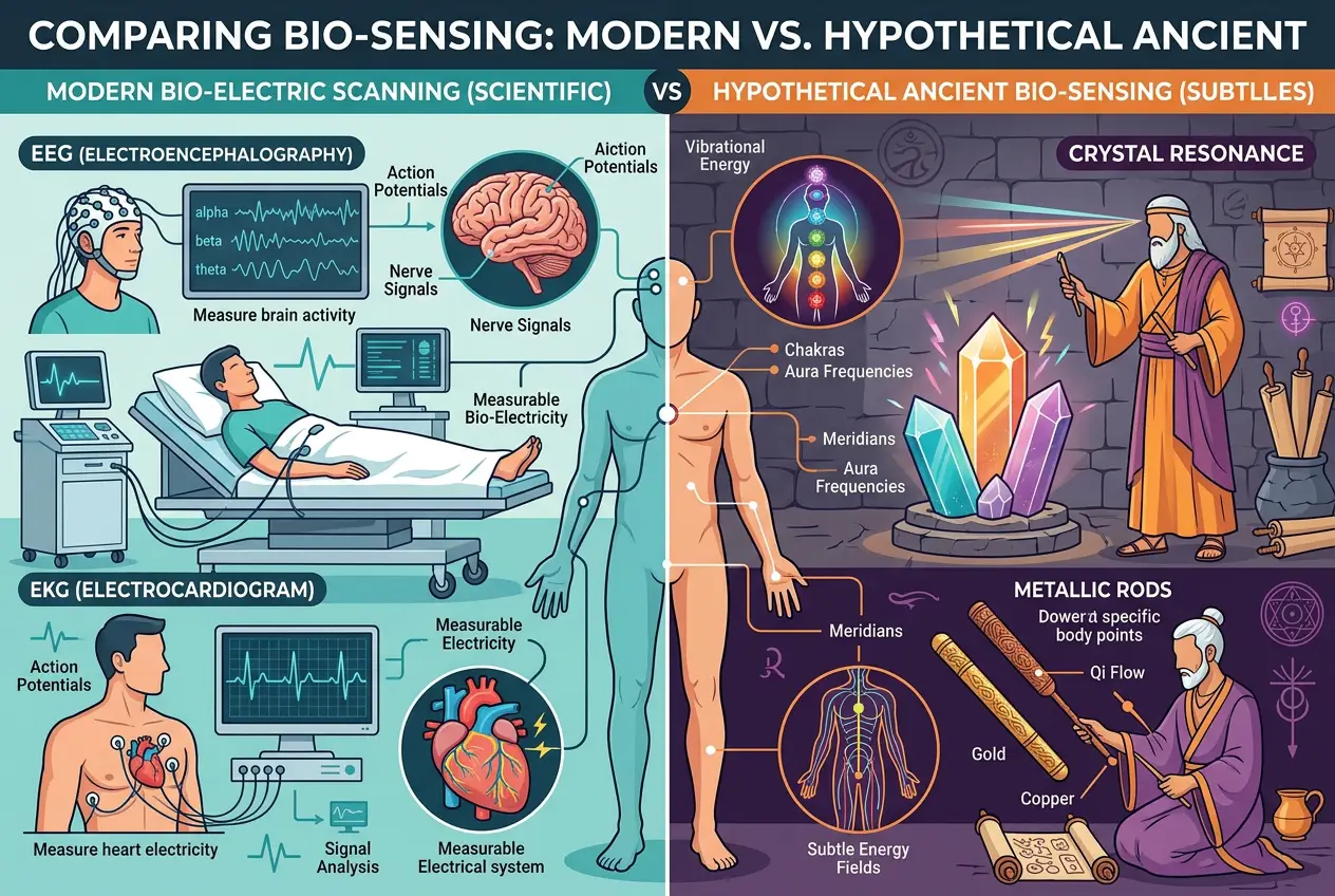 Visual explanation of Did Ancient Priests Use Bio-Electric Scanners?