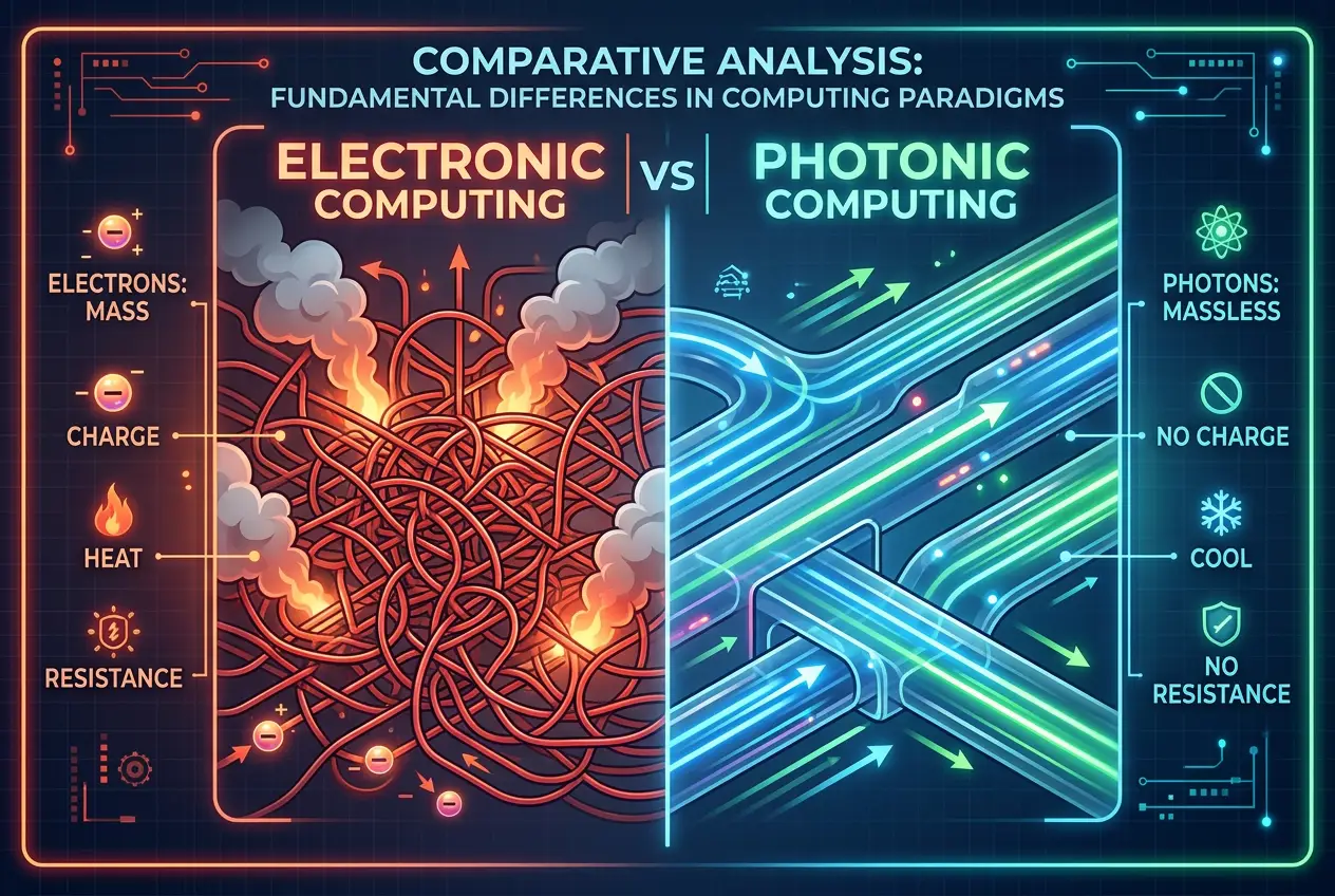 Visual explanation of Could Light Replace Silicon in Future Computers?