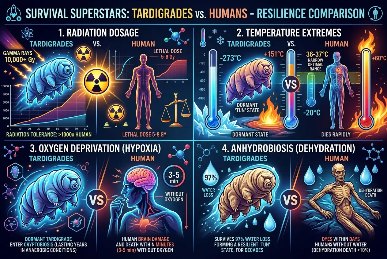 Visual explanation of Can Tardigrades Teach Us True Immortality?