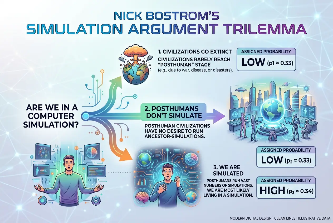 Visual explanation of Could Our Reality Be a Simulation? Decoding the Matrix Hypothesis