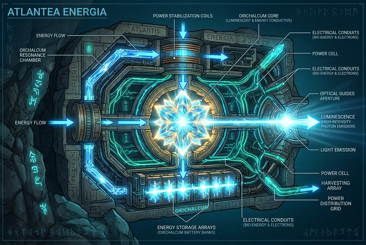 Visual explanation of Orichalcum: Did Atlantis Forge a Mysterious Power Source?