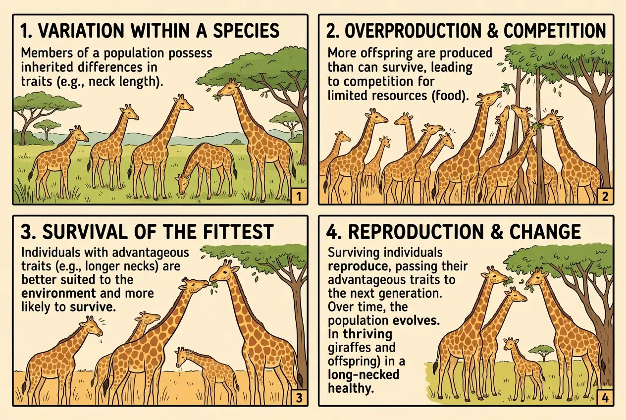 Visual explanation of Charles Darwin: The Reluctant Revolutionary Who Rewrote Life's Story