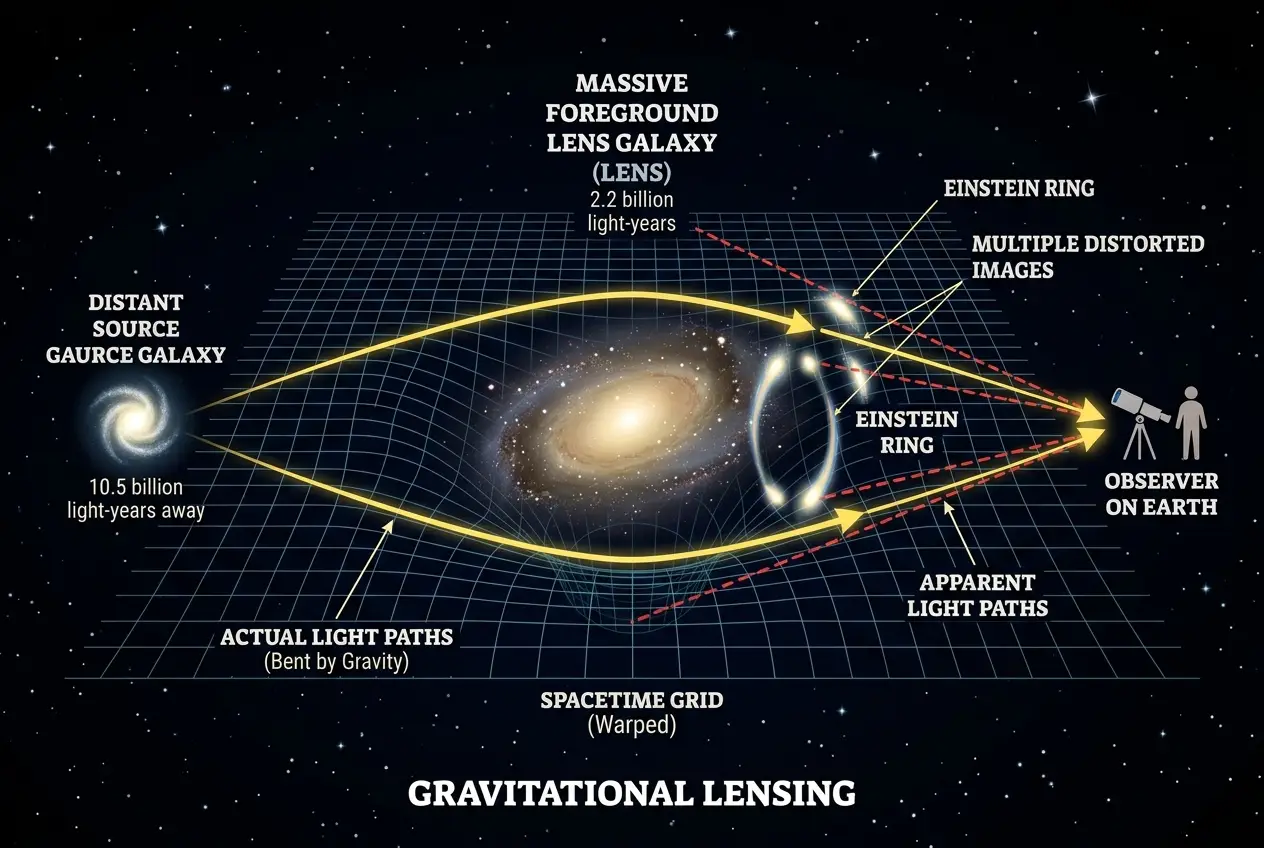 Visual explanation of Do Cosmic Lenses Hide Alien Signals?