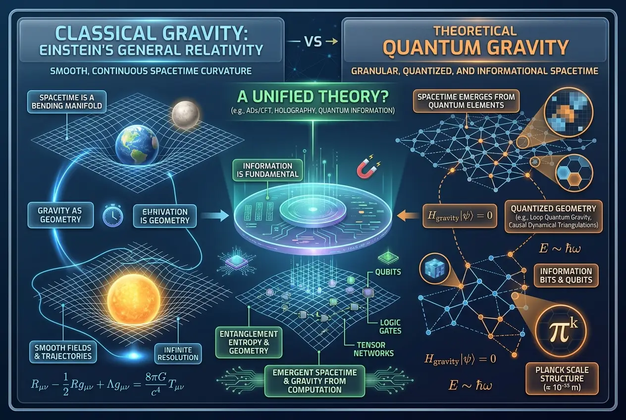 Visual explanation of Is Gravity a Cosmic Algorithm? Unveiling Its Code
