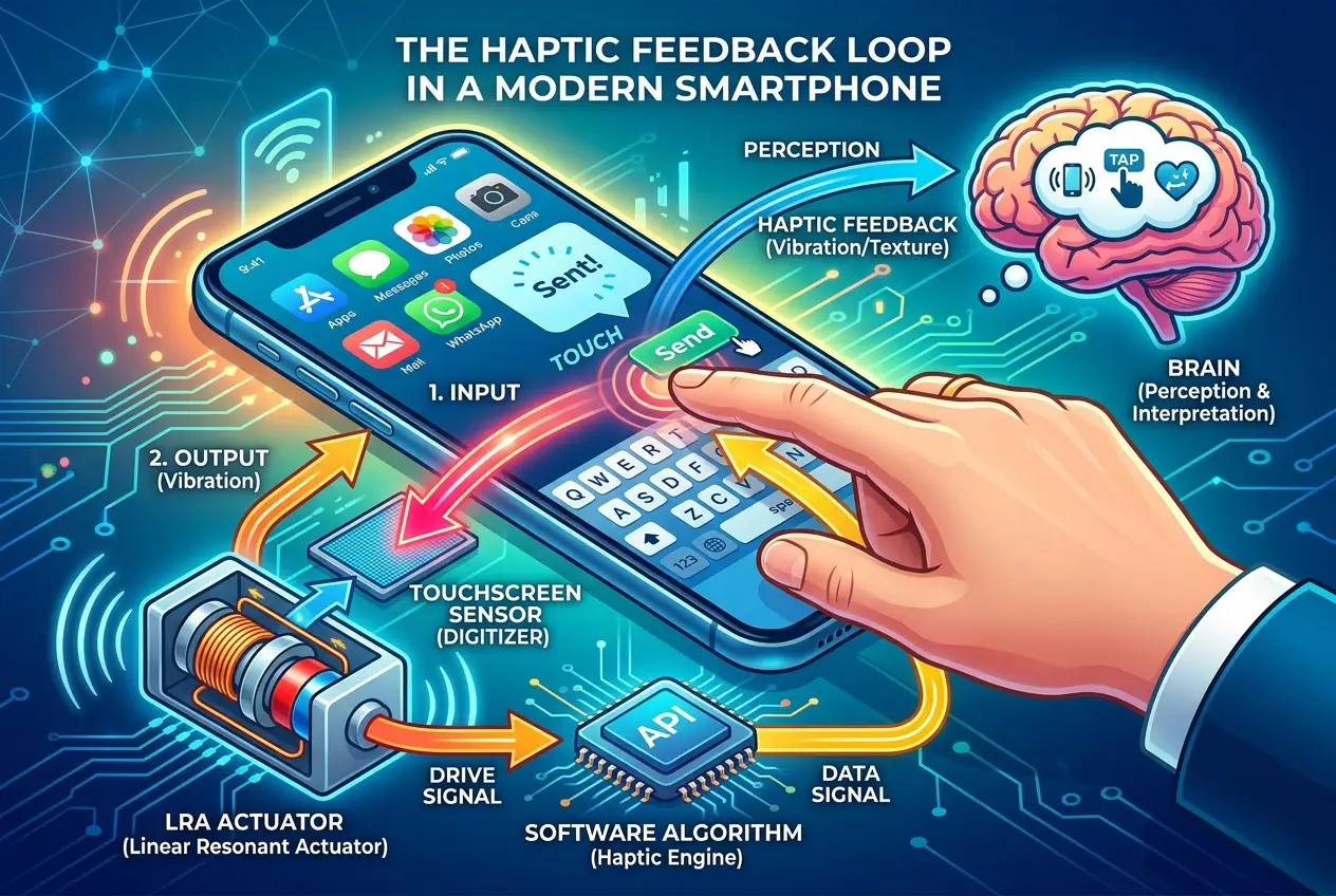 Visual explanation of How Do Haptics Make You *Feel* Digital?