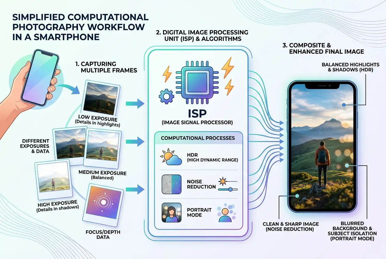 Visual explanation of Does Your Phone Camera See What You See? Unpacking Digital Vision