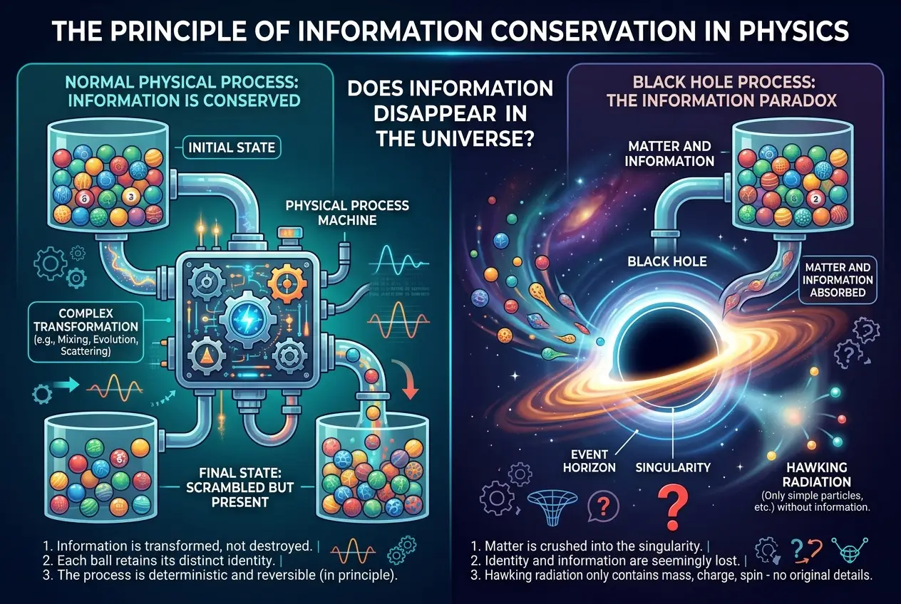 Visual explanation of Do Black Holes Erase Cosmic Memory?